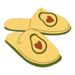 Avocado Hausschuhe